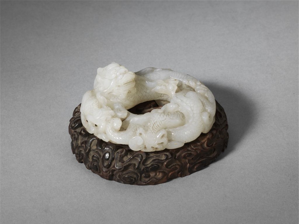 图片[2]-White Jade Panlong Ring Pendant-China Archive